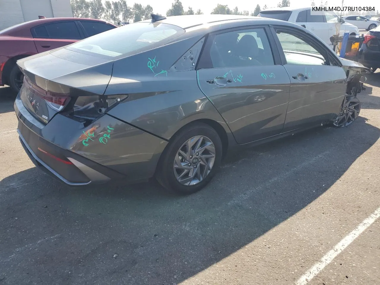 2024 Hyundai Elantra Blue VIN: KMHLM4DJ7RU104384 Lot: 73606554