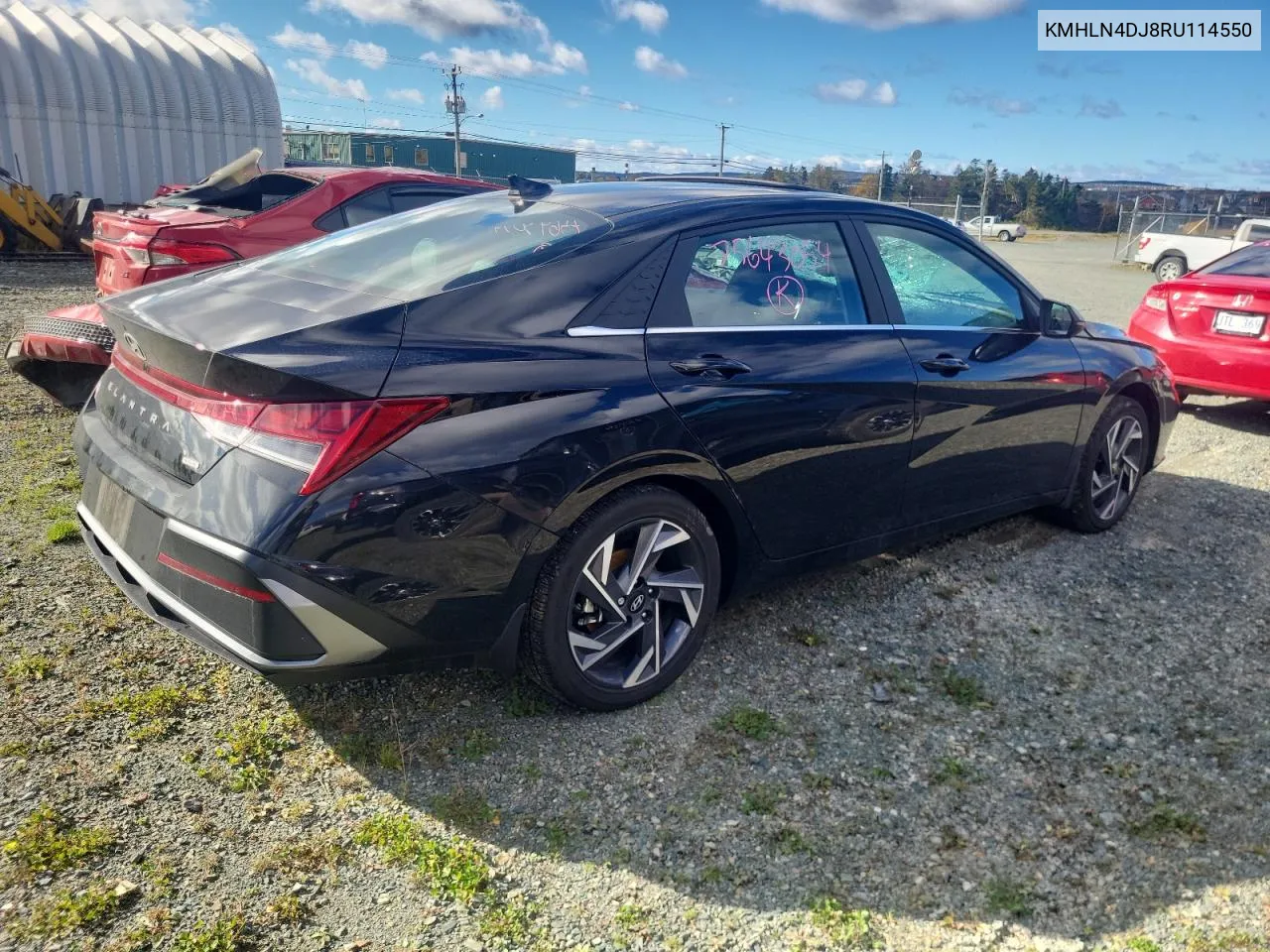 2024 Hyundai Elantra Limited VIN: KMHLN4DJ8RU114550 Lot: 75643054