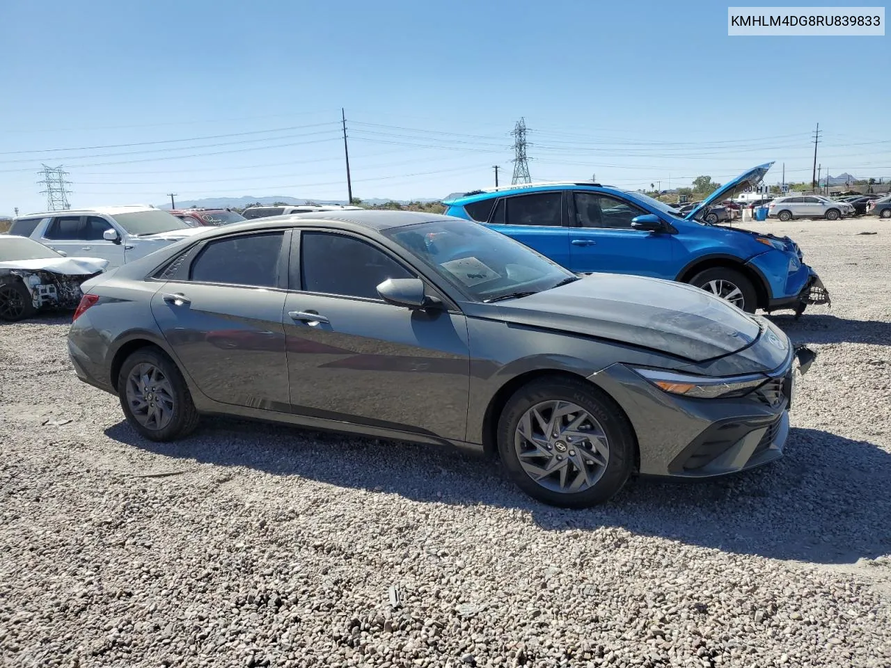 2024 Hyundai Elantra Sel VIN: KMHLM4DG8RU839833 Lot: 76132444