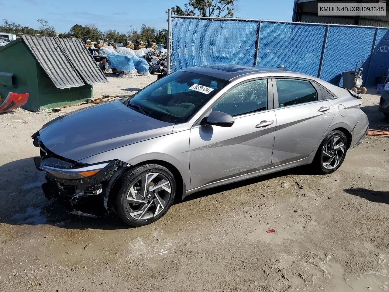 2024 Hyundai Elantra Limited VIN: KMHLN4DJXRU093345 Lot: 76288104