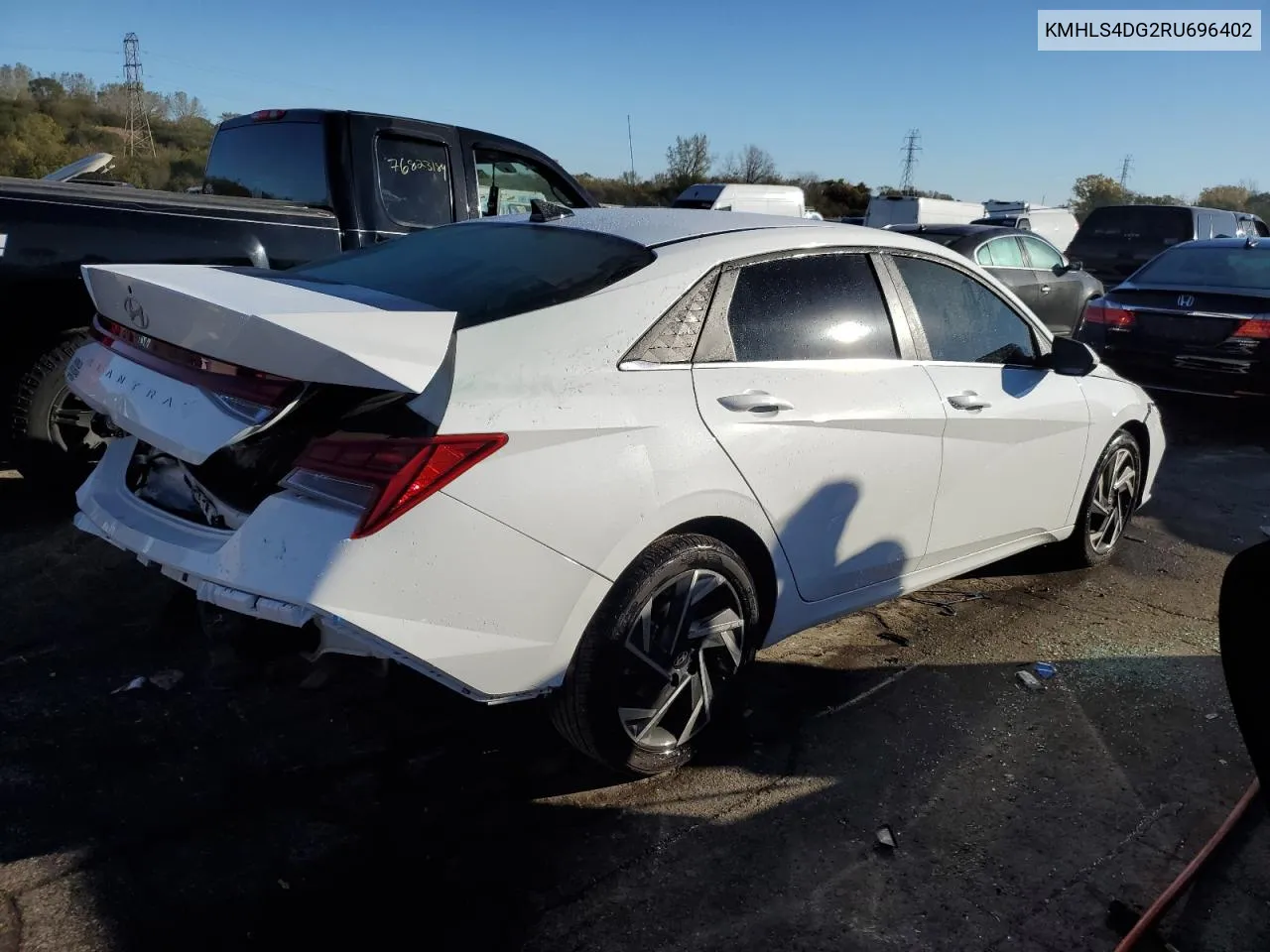 2024 Hyundai Elantra Sel VIN: KMHLS4DG2RU696402 Lot: 76295104