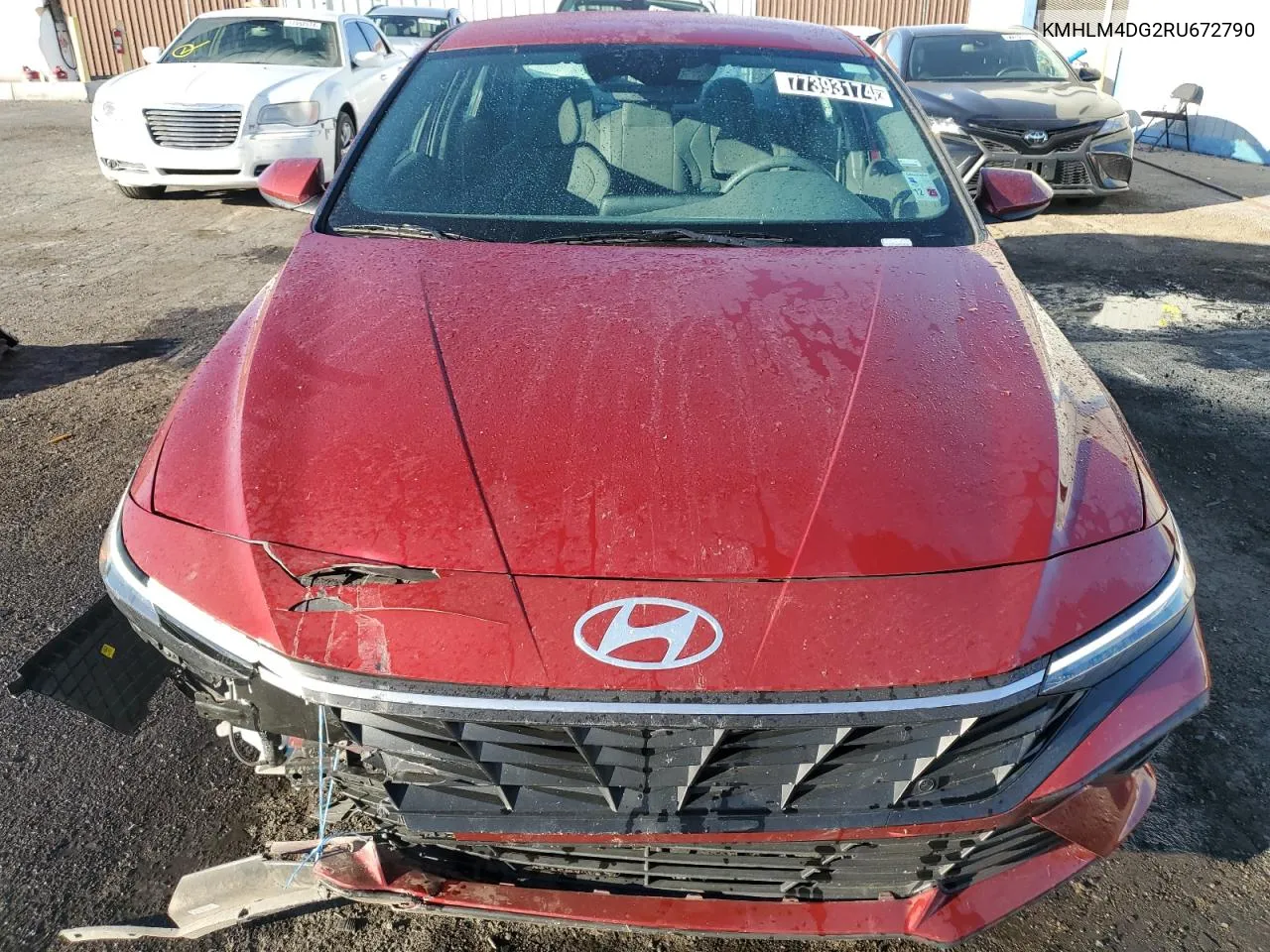 2024 Hyundai Elantra Sel VIN: KMHLM4DG2RU672790 Lot: 77393174