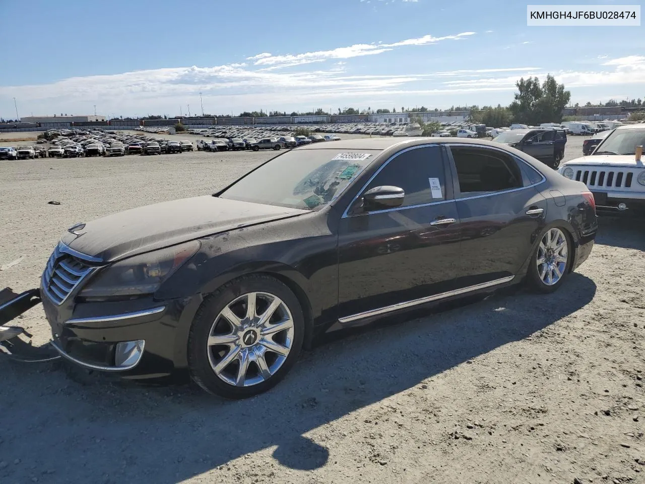 2011 Hyundai Equus Signature VIN: KMHGH4JF6BU028474 Lot: 74559804