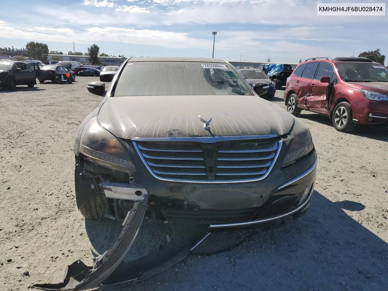 2011 Hyundai Equus Signature VIN: KMHGH4JF6BU028474 Lot: 74559804