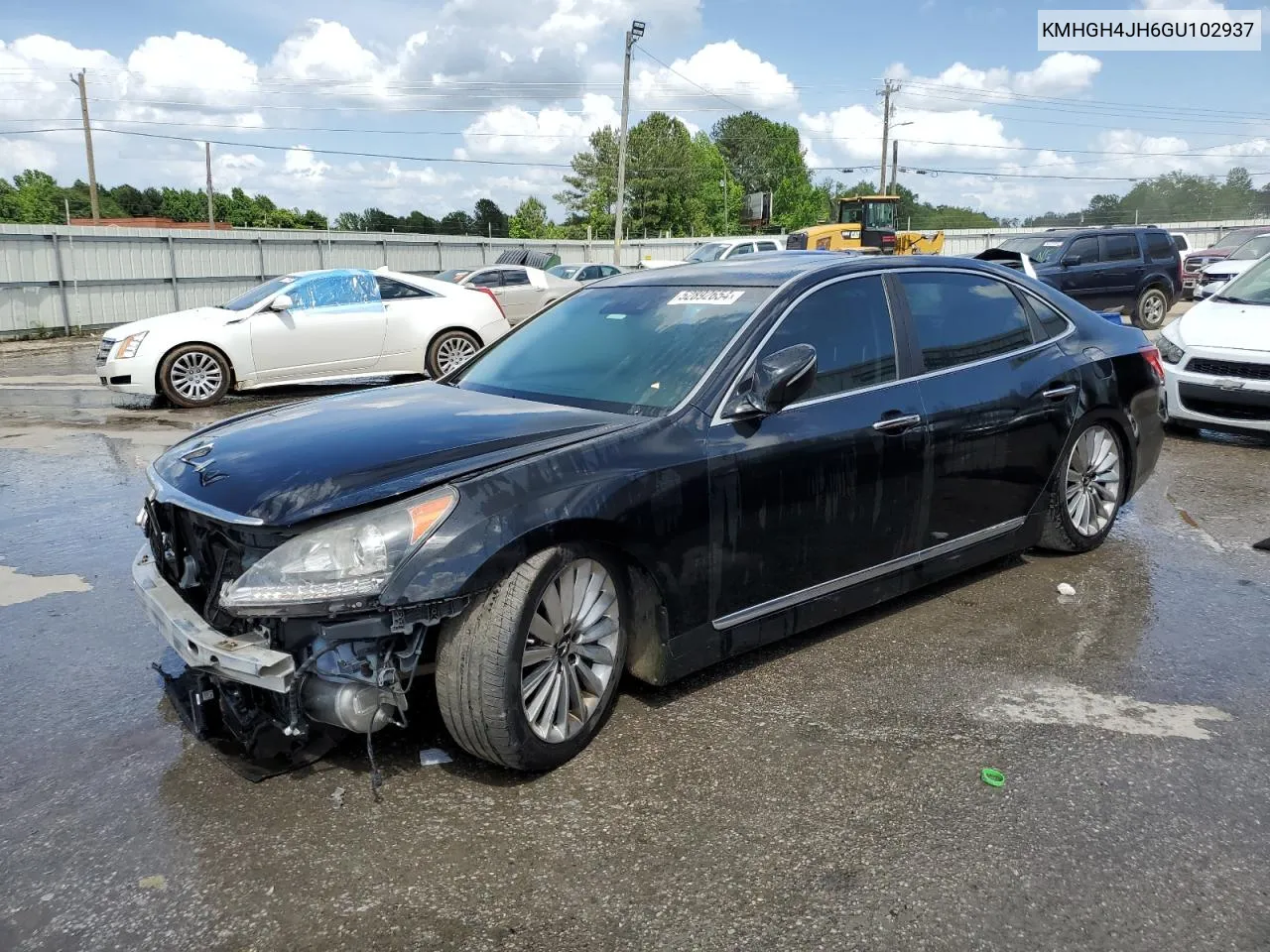 KMHGH4JH6GU102937 2016 Hyundai Equus Signature