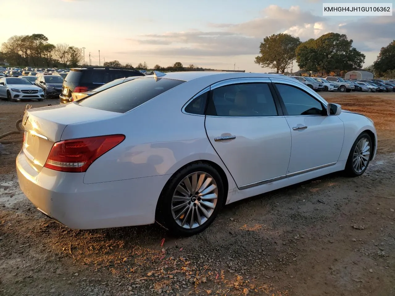 2016 Hyundai Equus Signature VIN: KMHGH4JH1GU106362 Lot: 77890444