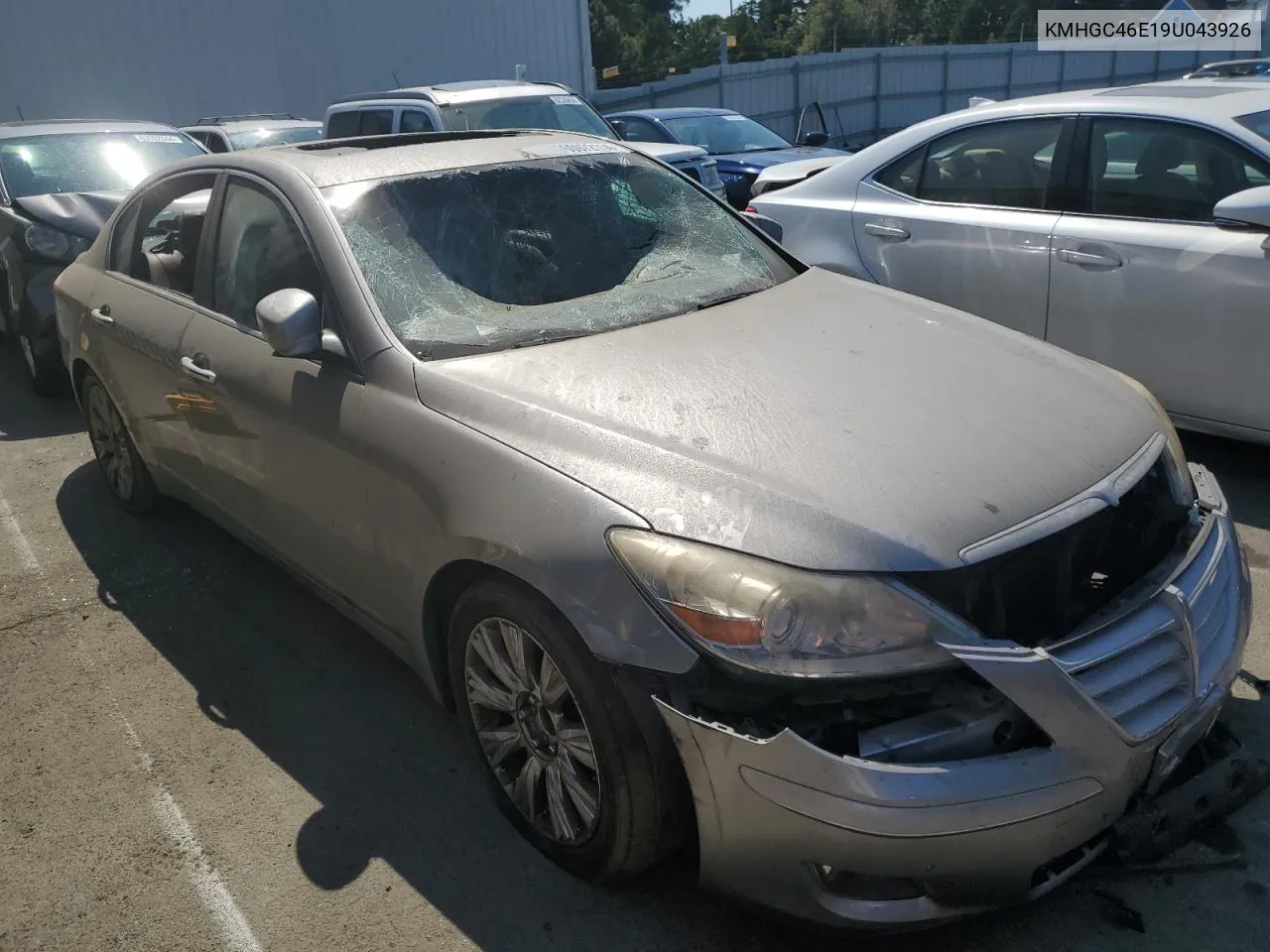 2009 Hyundai Genesis 3.8L VIN: KMHGC46E19U043926 Lot: 60972114