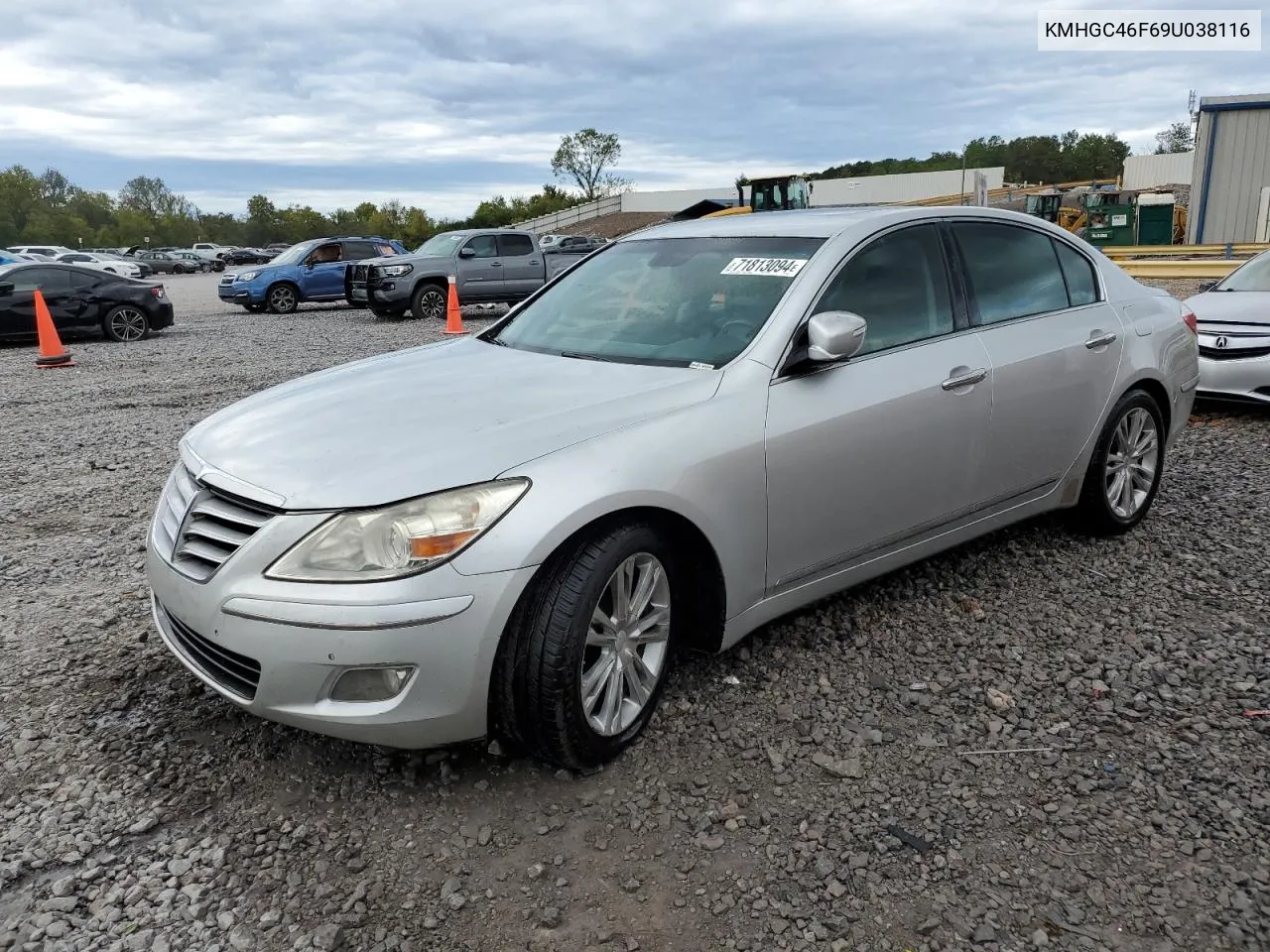 2009 Hyundai Genesis 4.6L VIN: KMHGC46F69U038116 Lot: 71813094