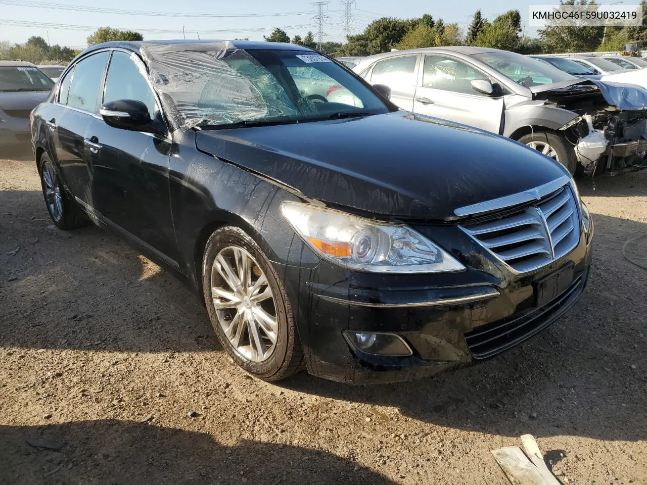 2009 Hyundai Genesis 4.6L VIN: KMHGC46F59U032419 Lot: 73657974