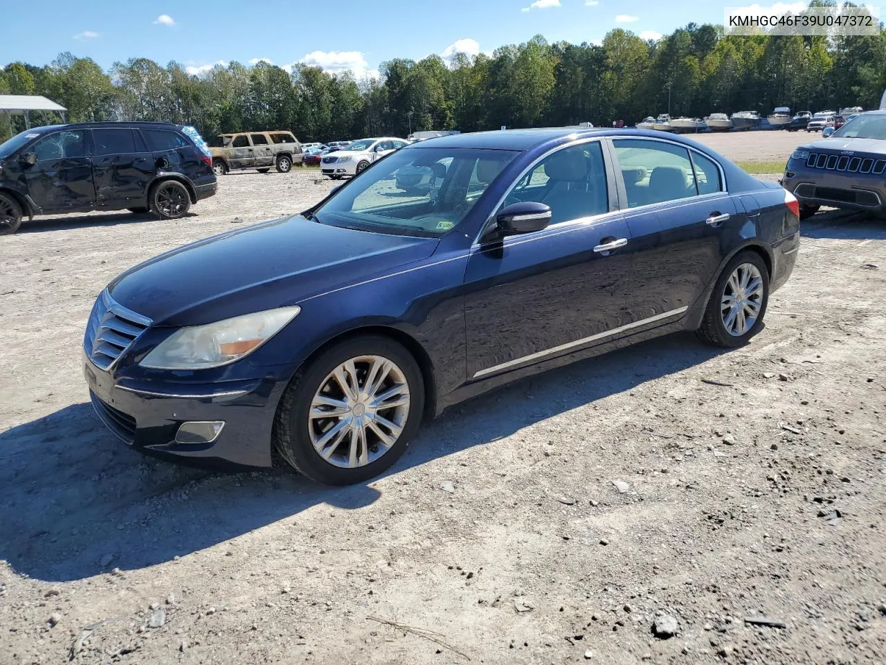 2009 Hyundai Genesis 4.6L VIN: KMHGC46F39U047372 Lot: 73702234