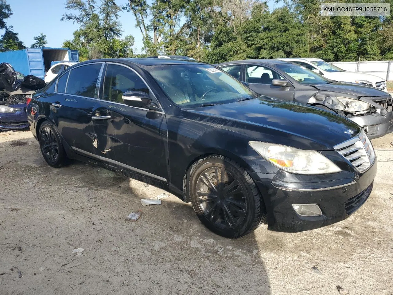 2009 Hyundai Genesis 4.6L VIN: KMHGC46F99U058716 Lot: 76032524