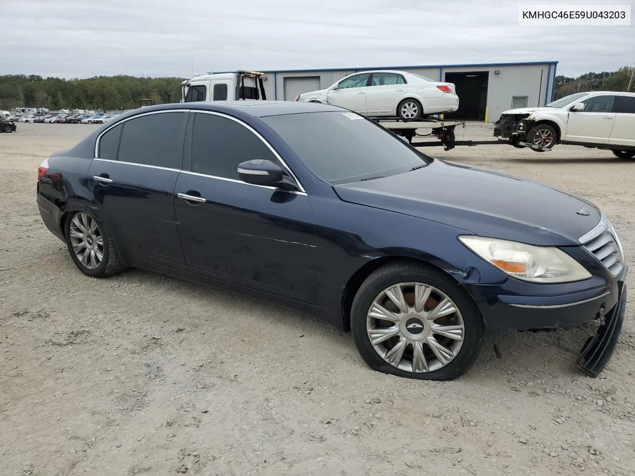 2009 Hyundai Genesis 3.8L VIN: KMHGC46E59U043203 Lot: 79781184