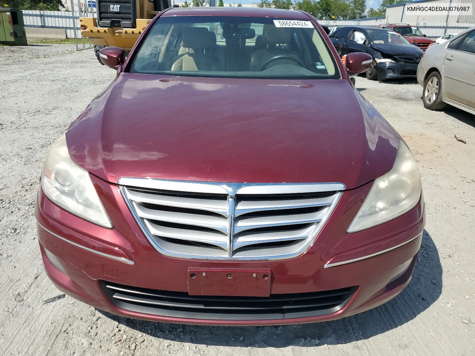 2010 Hyundai Genesis 3.8L VIN: KMHGC4DE0AU076987 Lot: 58654424