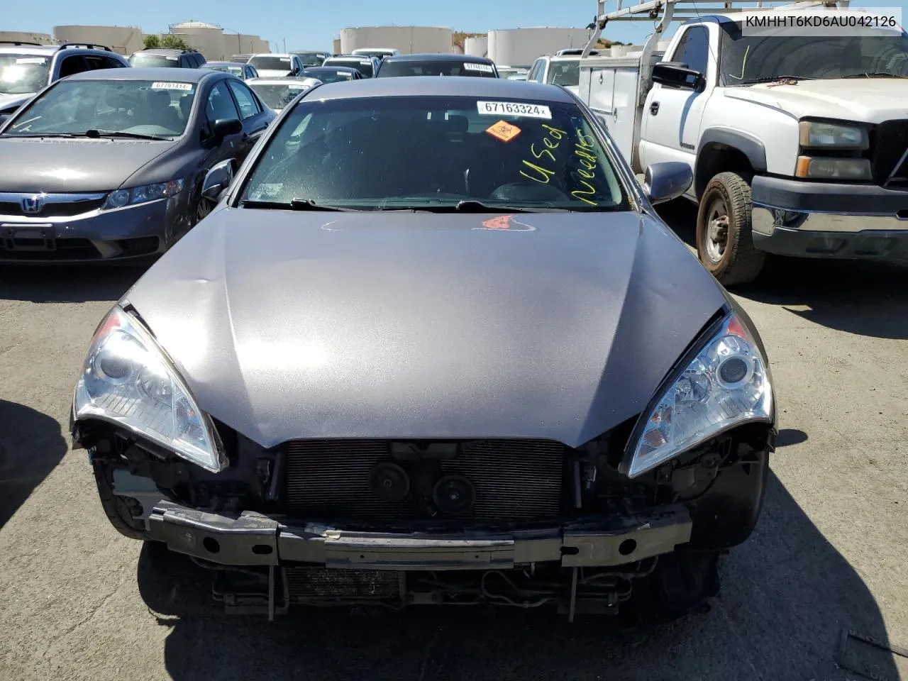 2010 Hyundai Genesis Coupe 2.0T VIN: KMHHT6KD6AU042126 Lot: 67163324