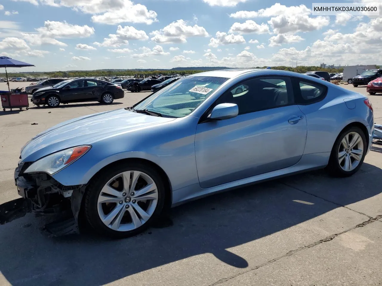 2010 Hyundai Genesis Coupe 2.0T VIN: KMHHT6KD3AU030600 Lot: 69228184