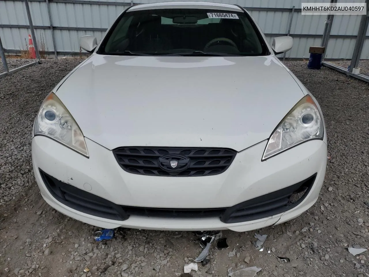 2010 Hyundai Genesis Coupe 2.0T VIN: KMHHT6KD2AU040597 Lot: 71665474