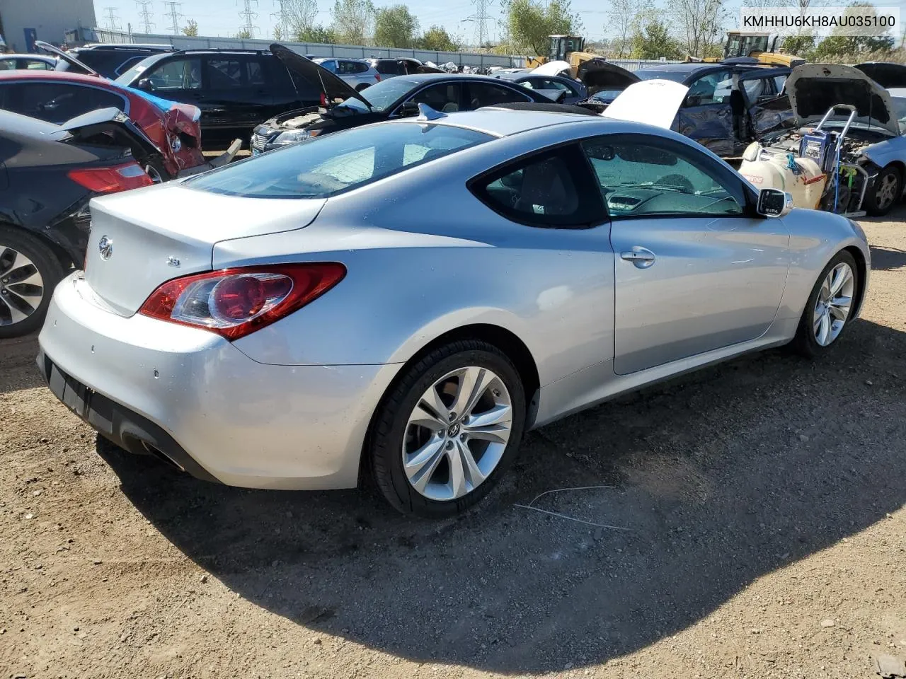 2010 Hyundai Genesis Coupe 3.8L VIN: KMHHU6KH8AU035100 Lot: 74015014