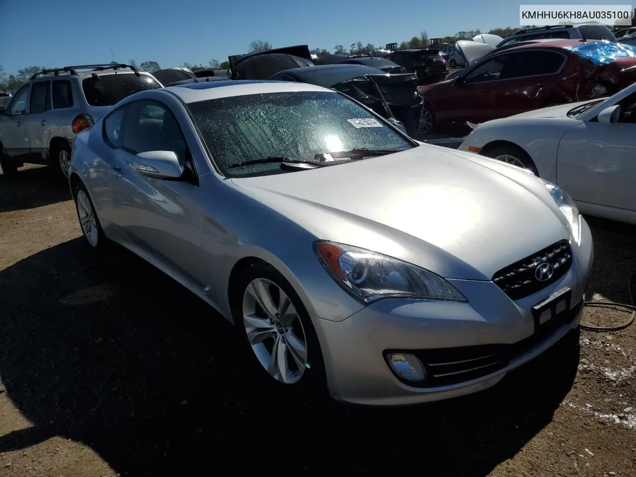 2010 Hyundai Genesis Coupe 3.8L VIN: KMHHU6KH8AU035100 Lot: 74015014