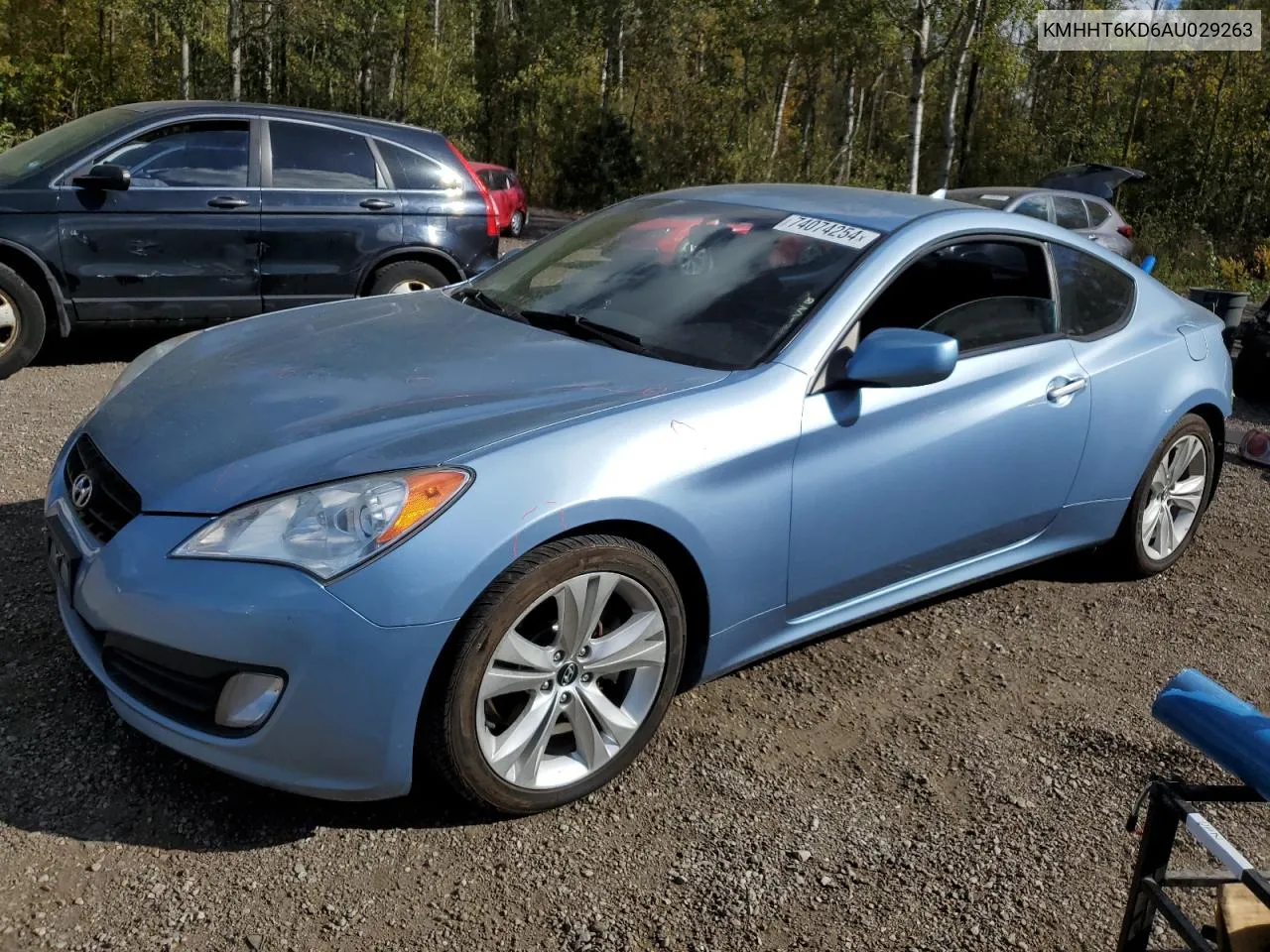 2010 Hyundai Genesis Coupe 2.0T VIN: KMHHT6KD6AU029263 Lot: 74074254