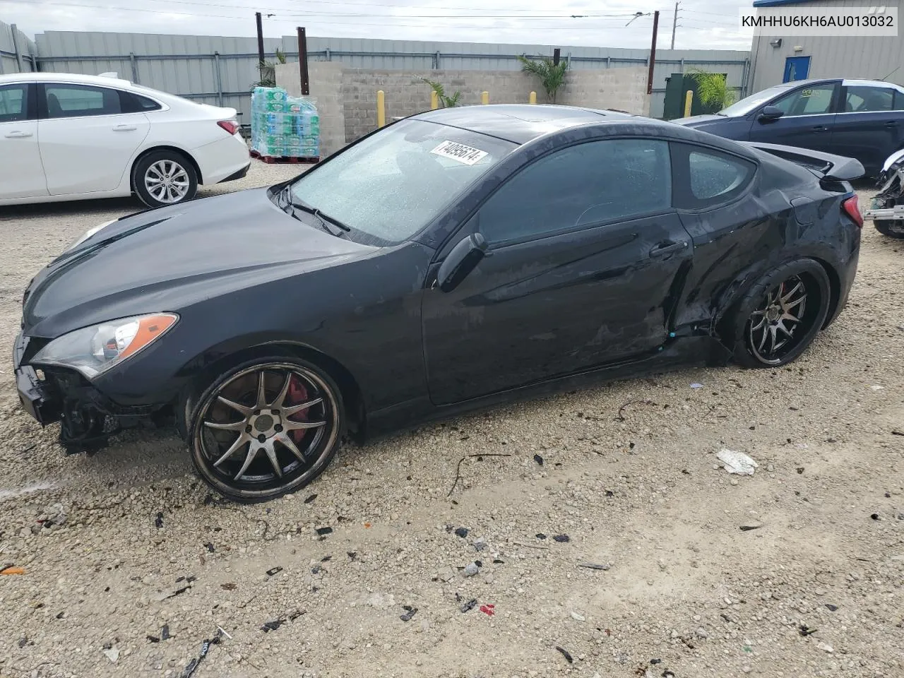 2010 Hyundai Genesis Coupe 3.8L VIN: KMHHU6KH6AU013032 Lot: 74095674