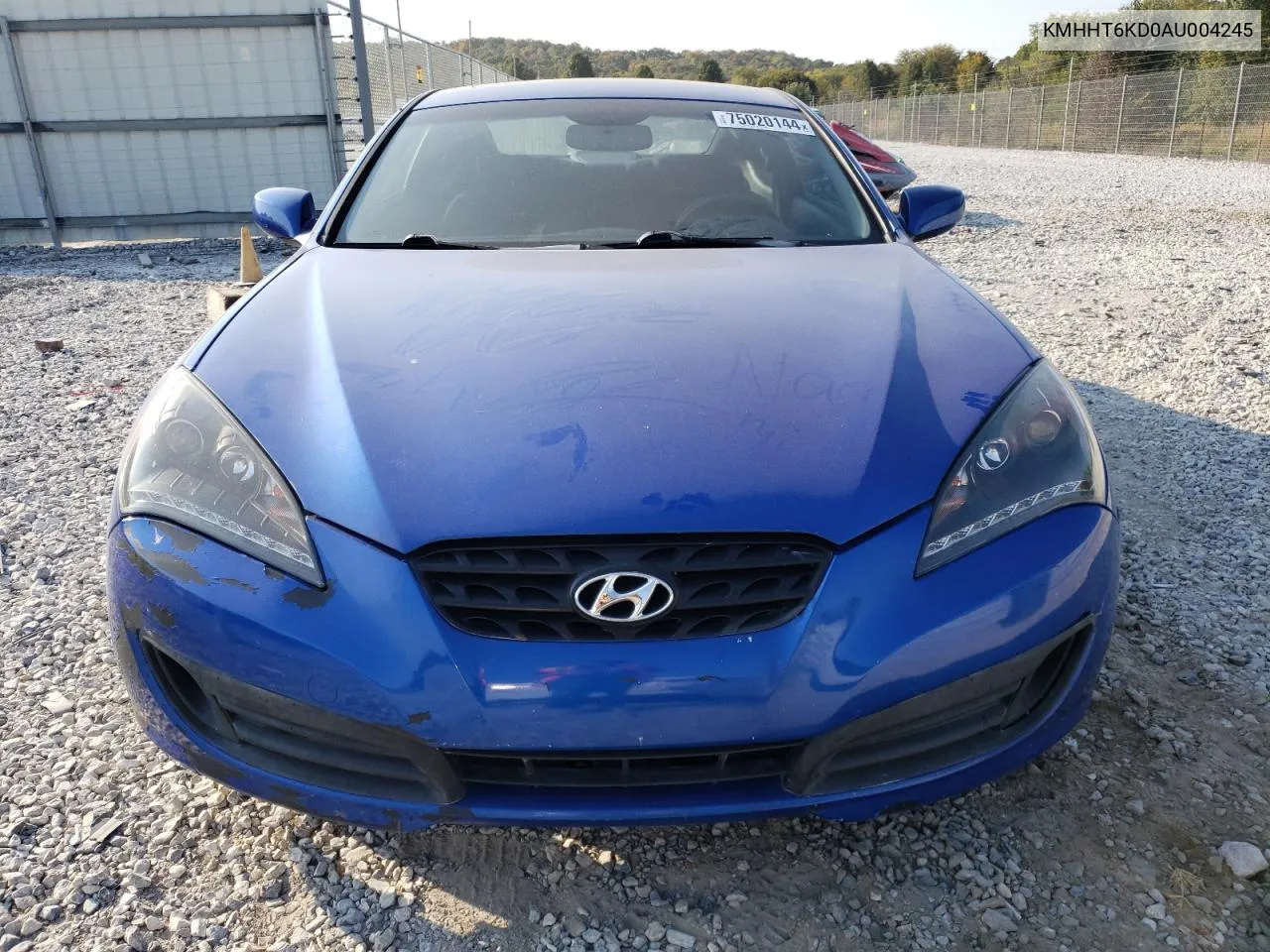 2010 Hyundai Genesis Coupe 2.0T VIN: KMHHT6KD0AU004245 Lot: 75020144