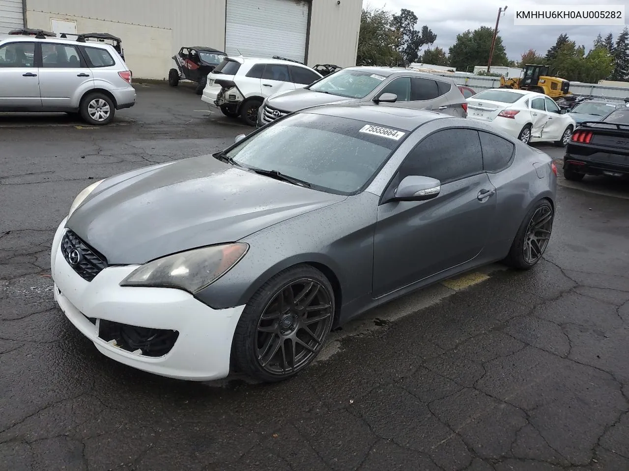 2010 Hyundai Genesis Coupe 3.8L VIN: KMHHU6KH0AU005282 Lot: 75555664