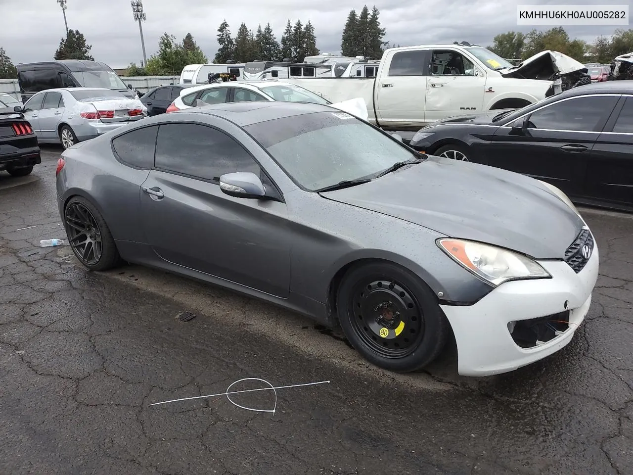 2010 Hyundai Genesis Coupe 3.8L VIN: KMHHU6KH0AU005282 Lot: 75555664