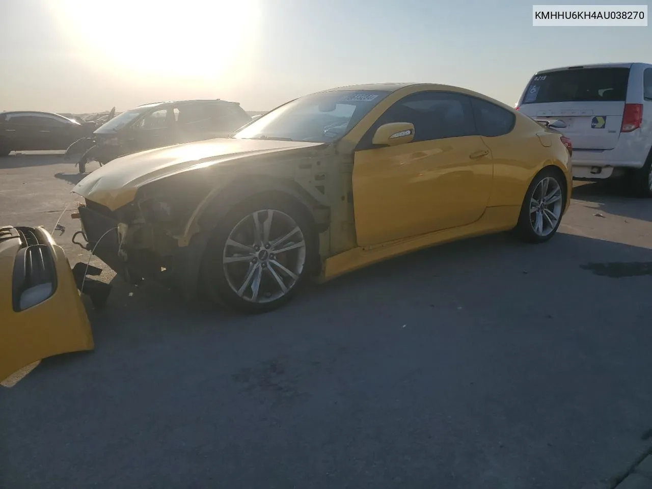 KMHHU6KH4AU038270 2010 Hyundai Genesis Coupe 3.8L