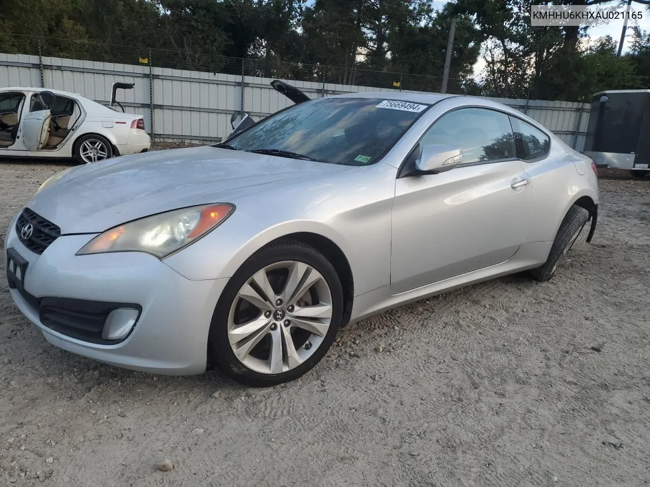 2010 Hyundai Genesis Coupe 3.8L VIN: KMHHU6KHXAU021165 Lot: 75669494