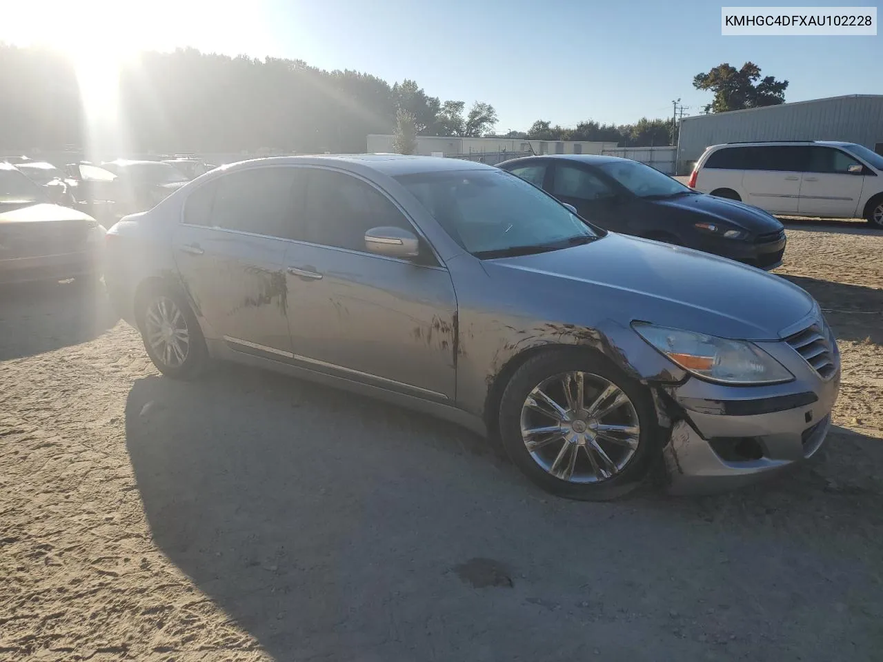 2010 Hyundai Genesis 4.6L VIN: KMHGC4DFXAU102228 Lot: 76397514