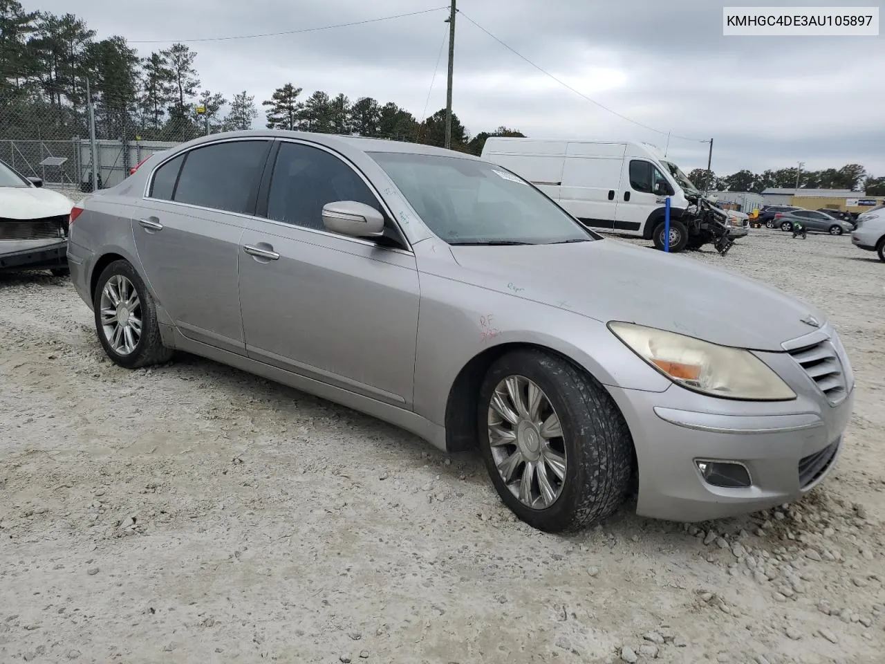 2010 Hyundai Genesis 3.8L VIN: KMHGC4DE3AU105897 Lot: 77027764