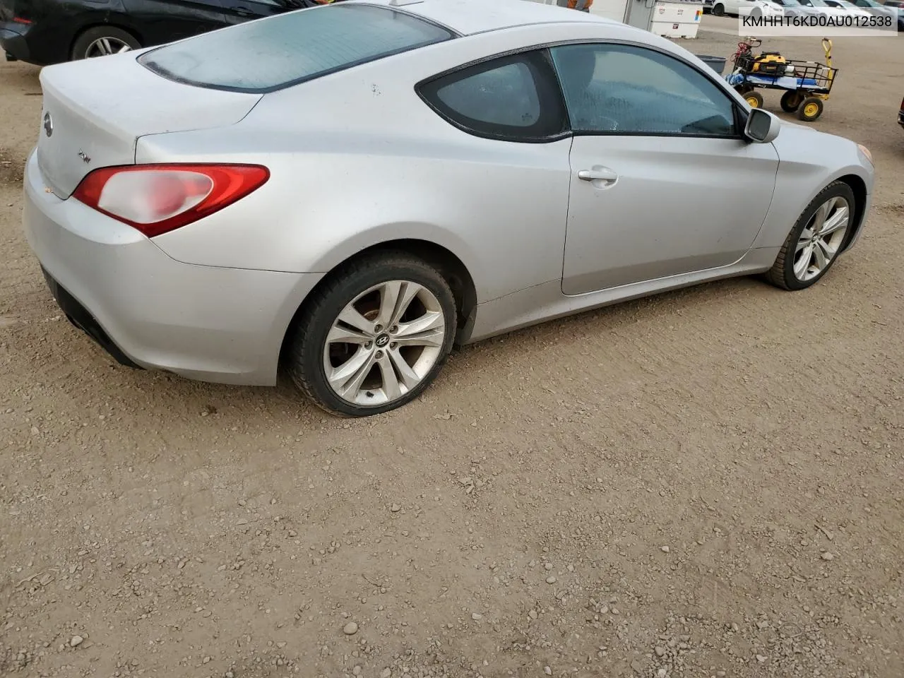 2010 Hyundai Genesis Coupe 2.0T VIN: KMHHT6KD0AU012538 Lot: 77853754