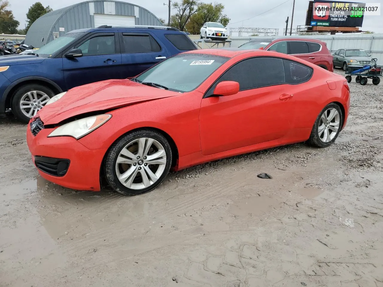 2010 Hyundai Genesis Coupe 2.0T VIN: KMHHT6KD1AU021037 Lot: 80195994