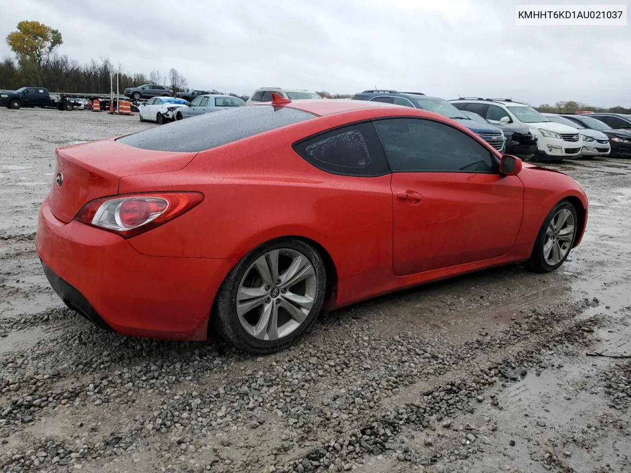 2010 Hyundai Genesis Coupe 2.0T VIN: KMHHT6KD1AU021037 Lot: 80195994