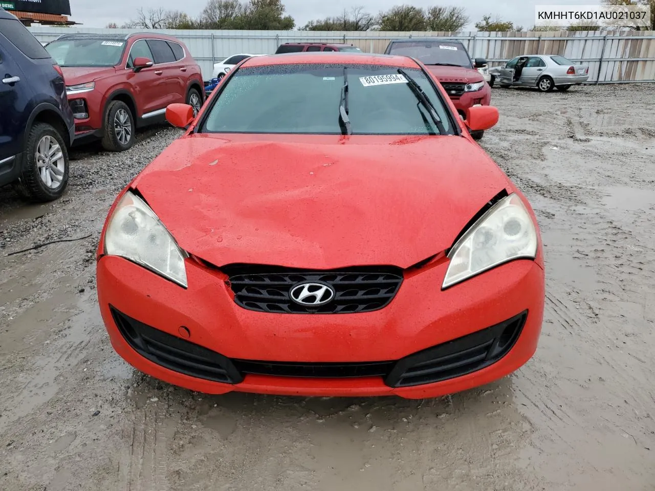 2010 Hyundai Genesis Coupe 2.0T VIN: KMHHT6KD1AU021037 Lot: 80195994