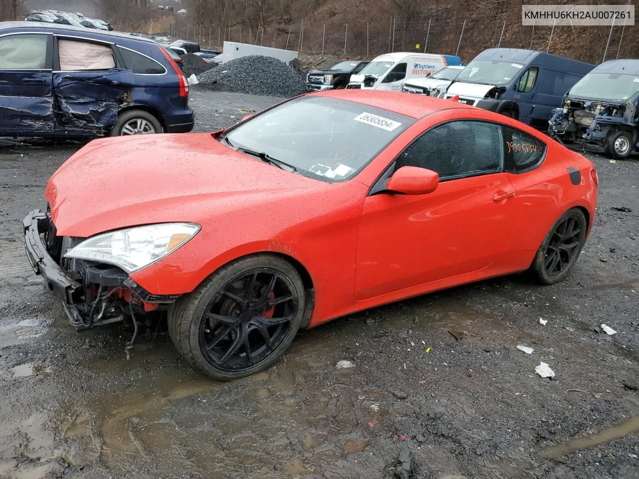 2010 Hyundai Genesis Coupe 3.8L VIN: KMHHU6KH2AU007261 Lot: 80636454