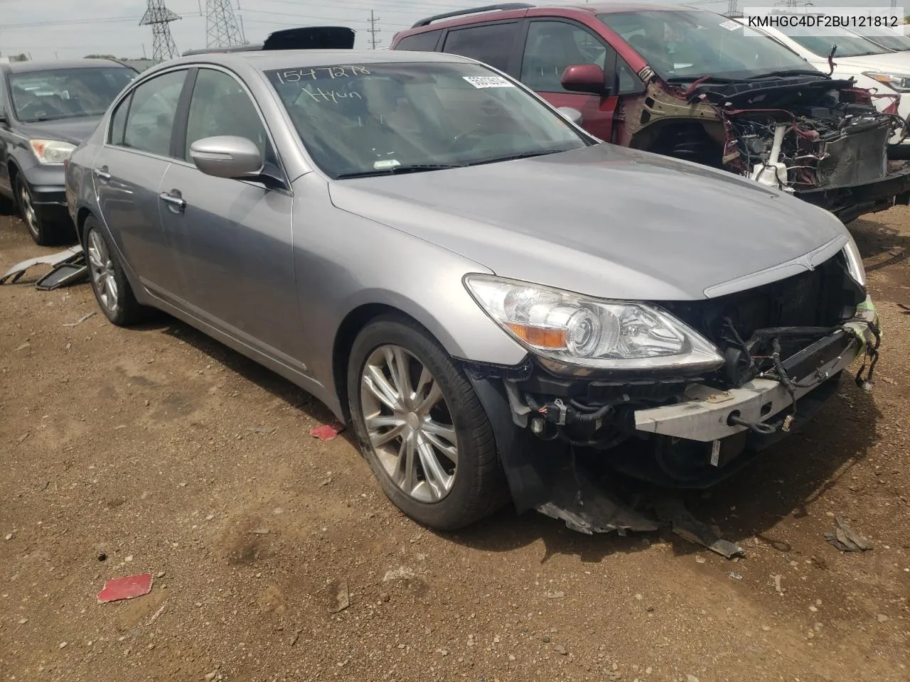 2011 Hyundai Genesis 4.6L VIN: KMHGC4DF2BU121812 Lot: 55312614