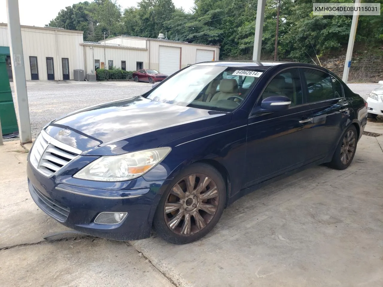 2011 Hyundai Genesis 3.8L VIN: KMHGC4DE0BU115031 Lot: 64962614