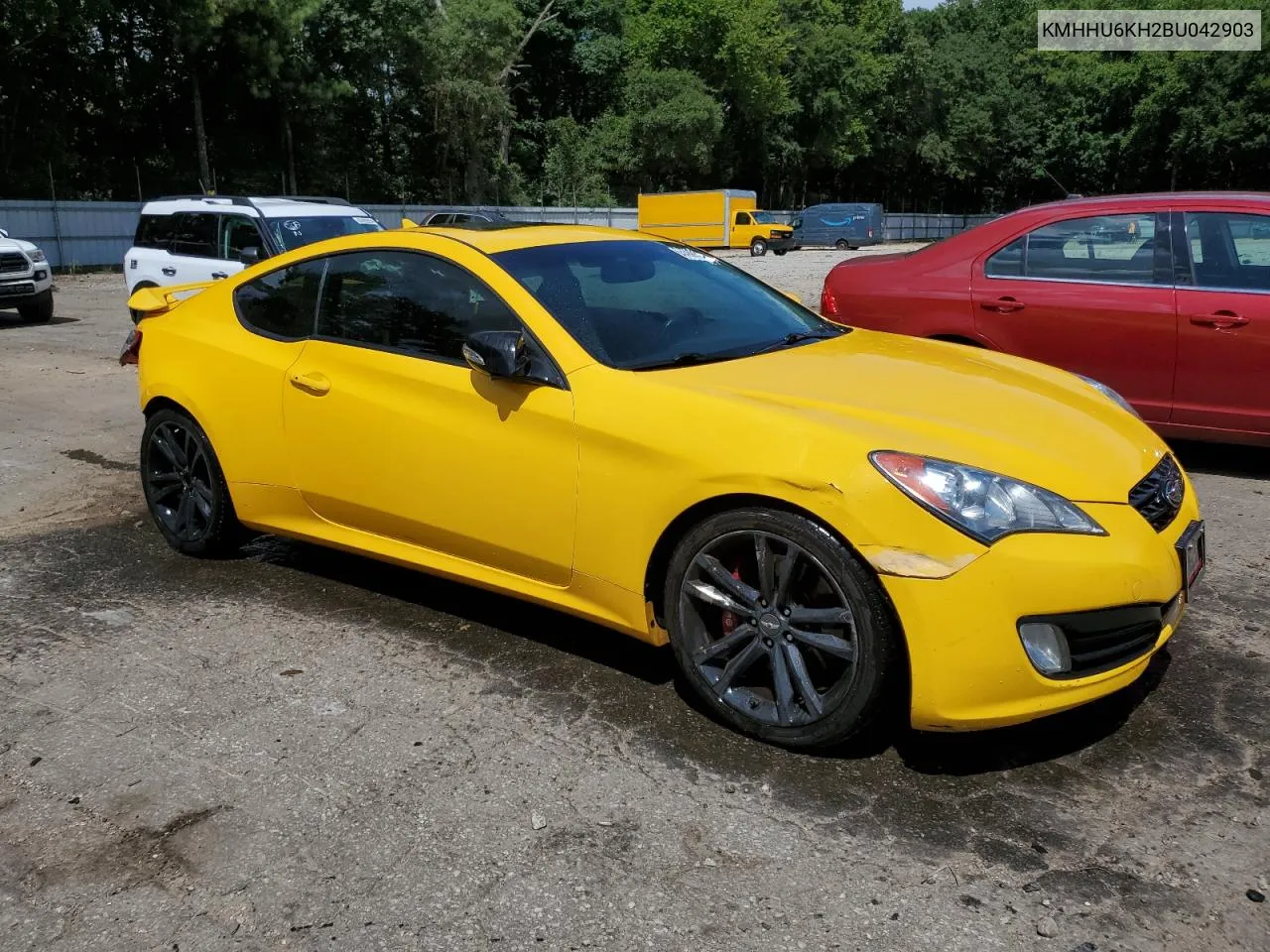 2011 Hyundai Genesis Coupe 3.8L VIN: KMHHU6KH2BU042903 Lot: 65589934