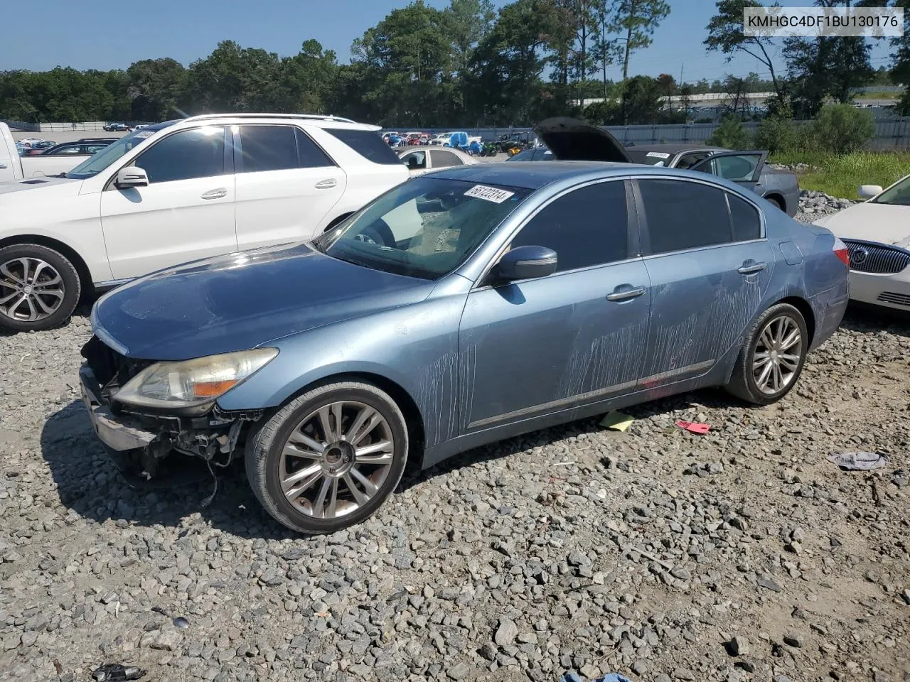 2011 Hyundai Genesis 4.6L VIN: KMHGC4DF1BU130176 Lot: 66122314