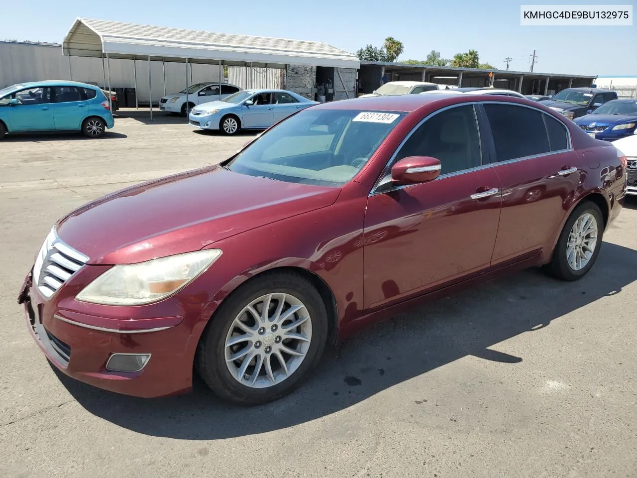 2011 Hyundai Genesis 3.8L VIN: KMHGC4DE9BU132975 Lot: 66371304