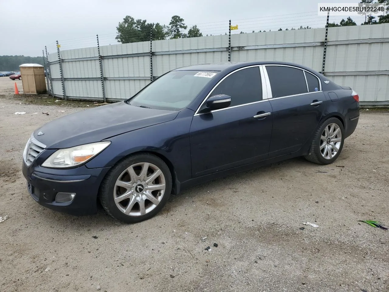 2011 Hyundai Genesis 3.8L VIN: KMHGC4DE5BU122248 Lot: 66777894