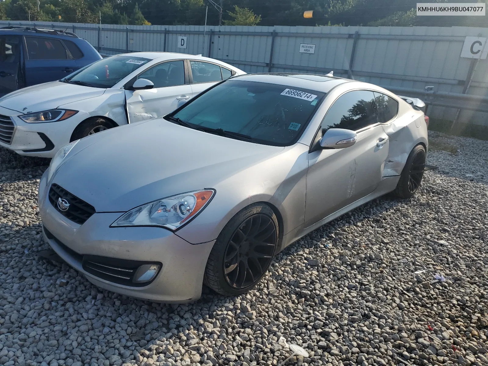 2011 Hyundai Genesis Coupe 3.8L VIN: KMHHU6KH9BU047077 Lot: 66956214