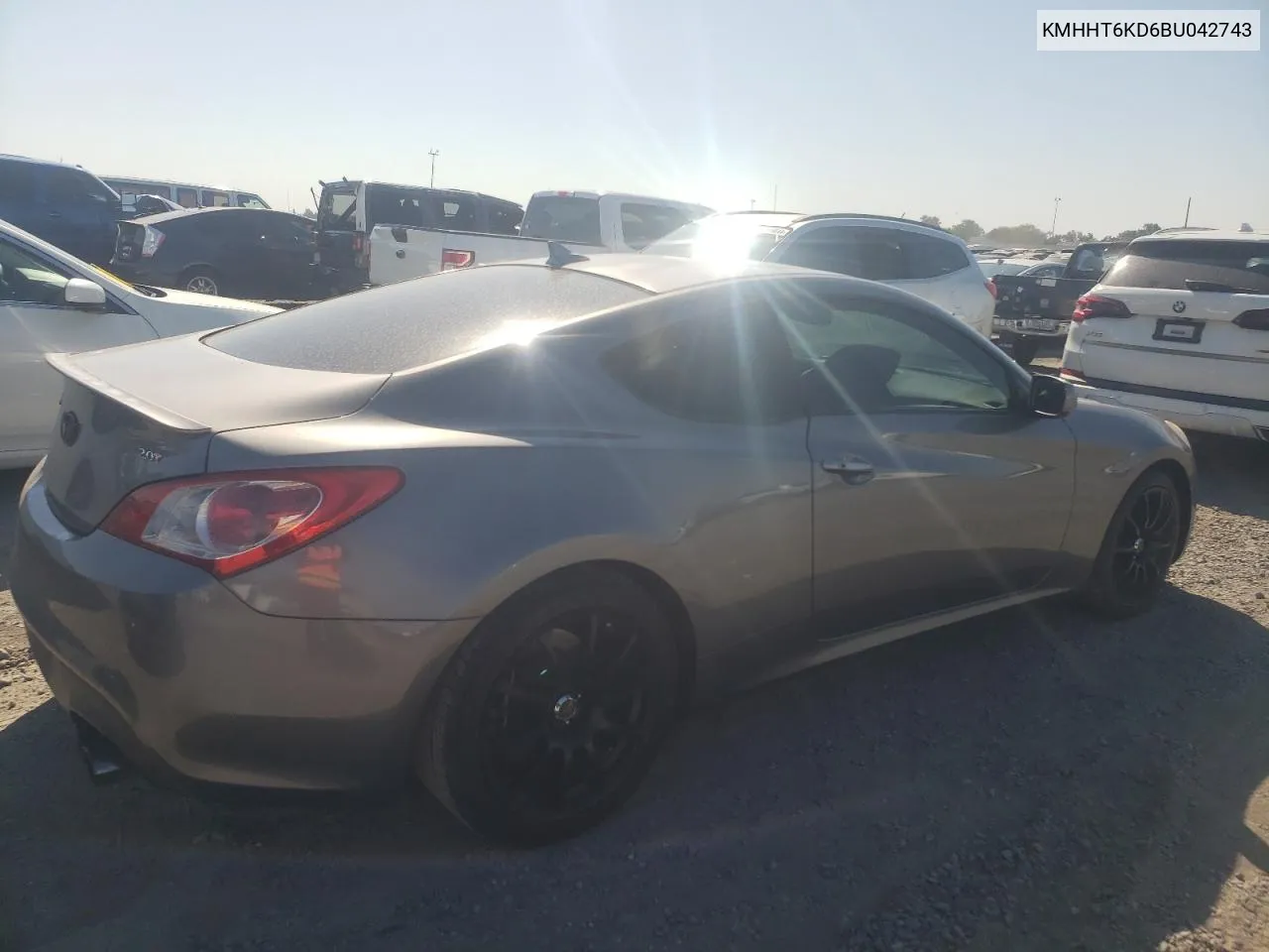 2011 Hyundai Genesis Coupe 2.0T VIN: KMHHT6KD6BU042743 Lot: 68930074