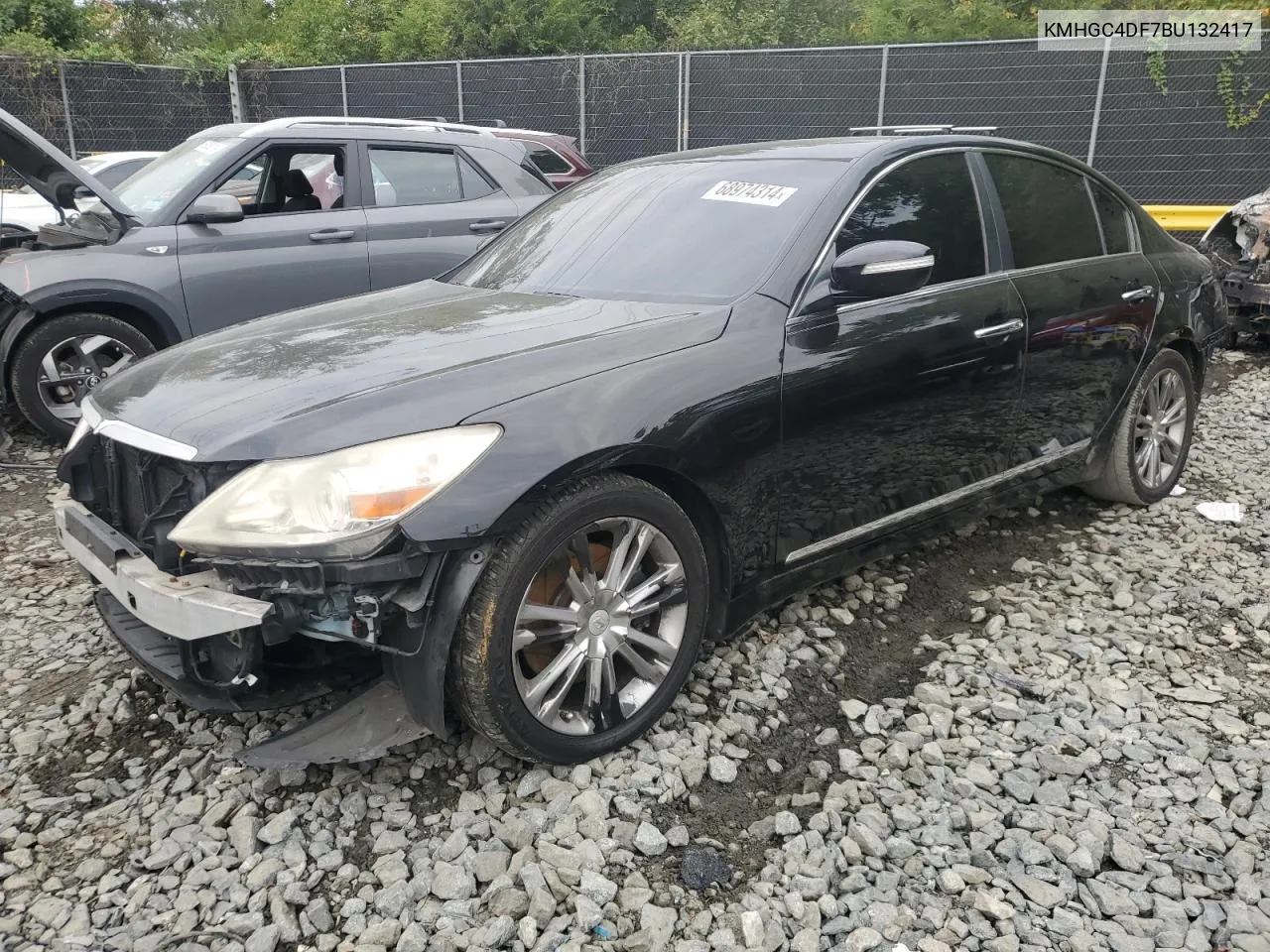 2011 Hyundai Genesis 4.6L VIN: KMHGC4DF7BU132417 Lot: 68974314