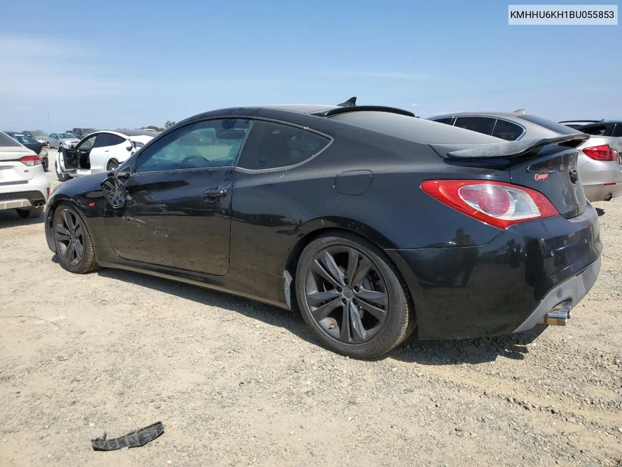 2011 Hyundai Genesis Coupe 3.8L VIN: KMHHU6KH1BU055853 Lot: 71242814