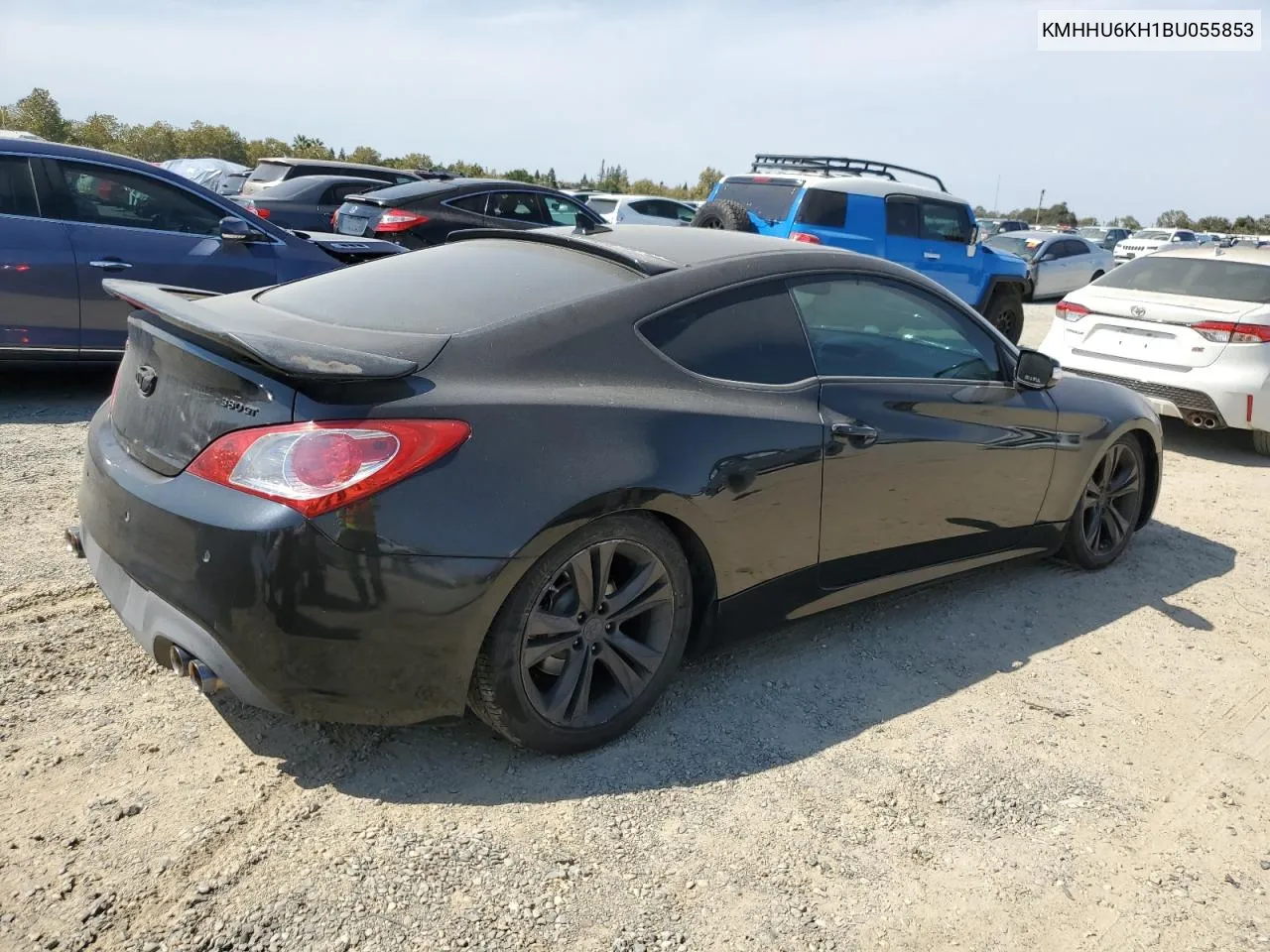 2011 Hyundai Genesis Coupe 3.8L VIN: KMHHU6KH1BU055853 Lot: 71242814