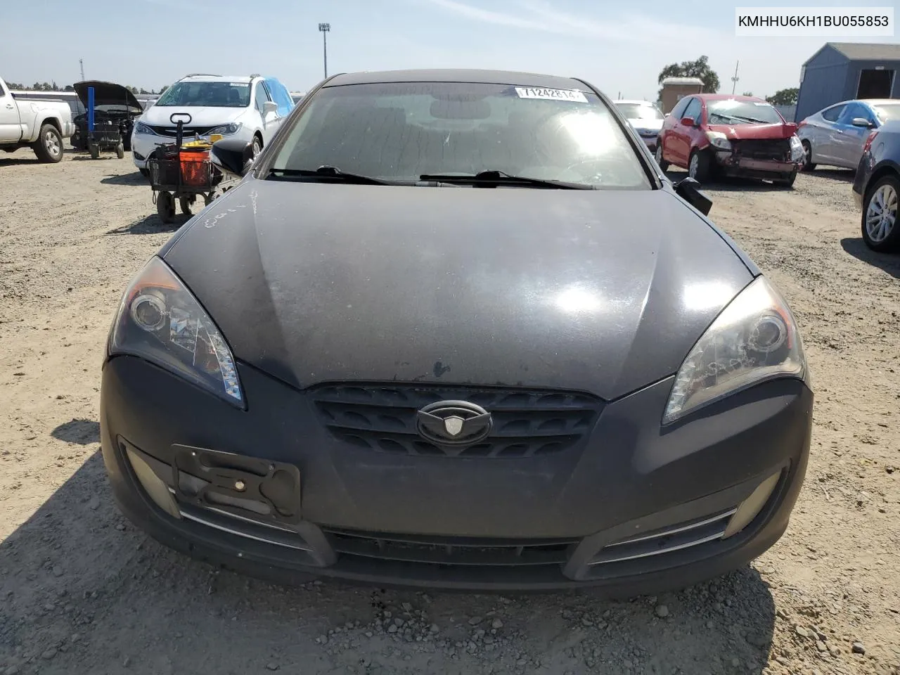 2011 Hyundai Genesis Coupe 3.8L VIN: KMHHU6KH1BU055853 Lot: 71242814