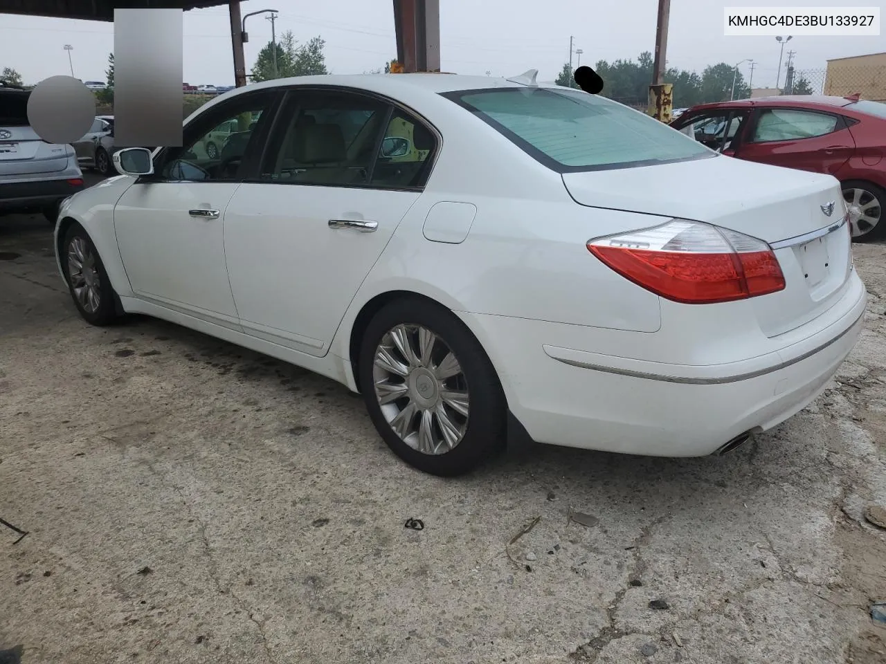 KMHGC4DE3BU133927 2011 Hyundai Genesis 3.8L