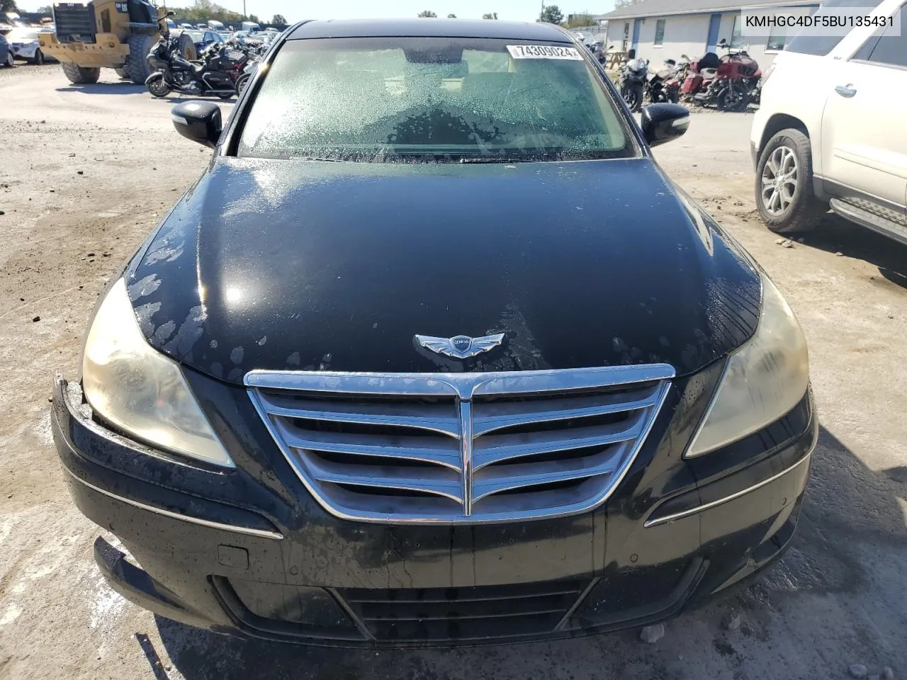 2011 Hyundai Genesis 4.6L VIN: KMHGC4DF5BU135431 Lot: 74309024